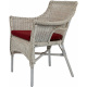 Aga Rattan set LARUS White Maroon