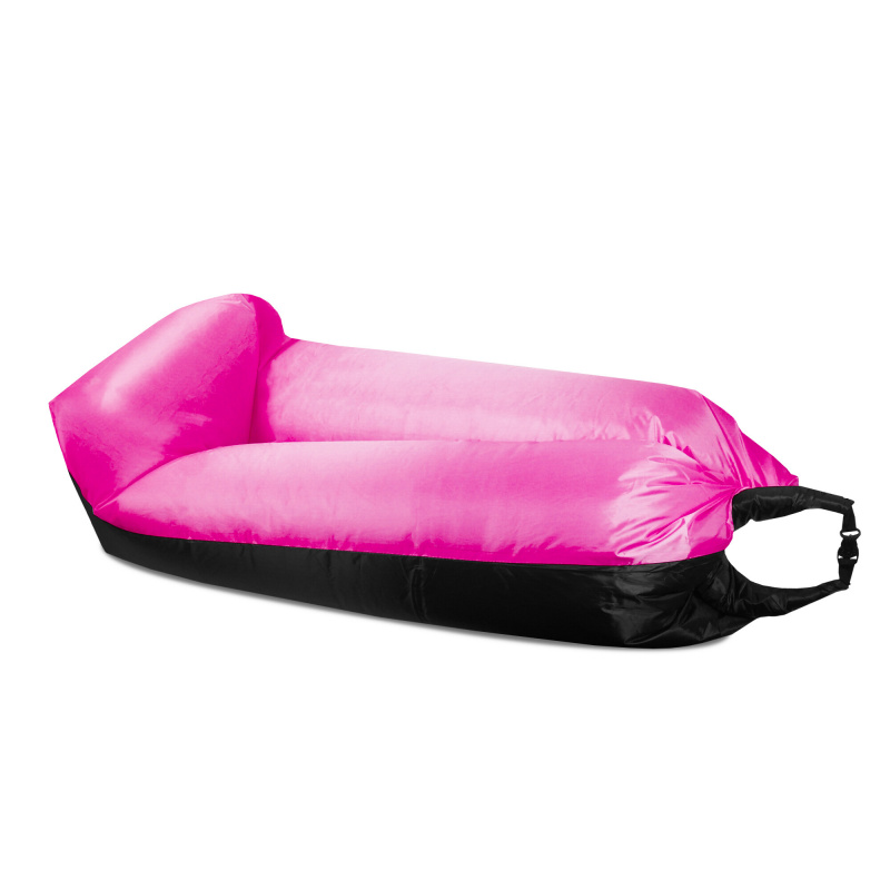 Aga Inflatable Lazy Bag 230x70 cm Black/Pink