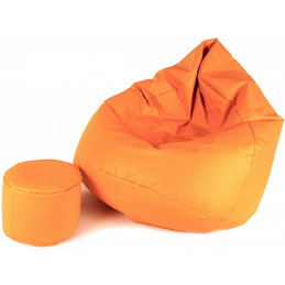 Aga Sofa bag XXXL + footrest Light orange