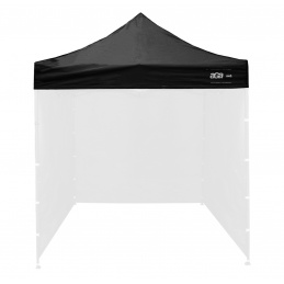 Aga Roof to the sales stand 2x2m Black