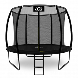 Aga SPORT EXCLUSIVE Trampoline 305 cm Black + protective net + ladder