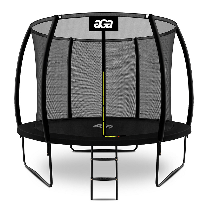 Aga SPORT EXCLUSIVE Trampoline 305 cm Black + protective net + ladder
