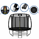 Aga SPORT EXCLUSIVE Trampoline 305 cm Black + protective net + ladder