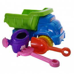 Doloni Truck with tipper Blue + sandpit set