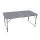 Aga Folding Camping Table 120x60x54/60/70 cm Grey