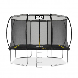 Aga Rectangular Trampoline 244x335 cm Black/Yellow