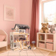 Aga MDF Dollhouse with furniture 78cm LED Black