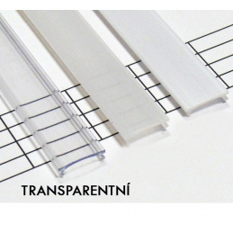 Transparent diffuser KLIK for profile - D, Y, Z - 2m