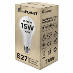 LED bulb E27 A60 15W 1500lm - white neutral