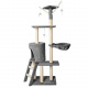 Grey cat tree 138 cm