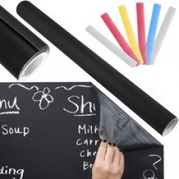 Self-adhesive paper board for chalk + chalk ISO 1086