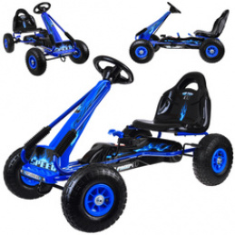 Large pedal go-kart with adjustable seat, inflatable wheels SP0839 universal
