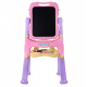 Large Double-Sided Board for Kids 3+ Pink + Magnetic Board + Accessories