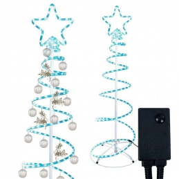 E25F2 CHRISTMAS TREE LED LIGHT STRING 8TR BLUE