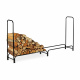 Aga Wood Stand 200x36x116 cm Black