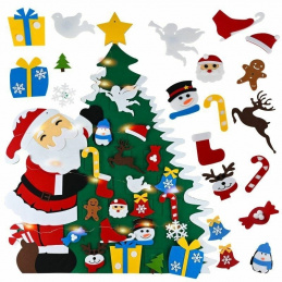 E14C LED LIGHT-UP FELT CHRISTMAS TREE DECORATIONS