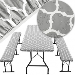 Q54D COVER FOR GARDEN TABLE + 2 BENCHES