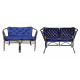 Aga Ratan Set Bahama Dark Brown/Blue