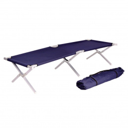 Linder Exclusiv Camping Folding Bed Blue