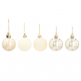 Aga Christmas Ornaments MIX 4cm 20pcs Gold