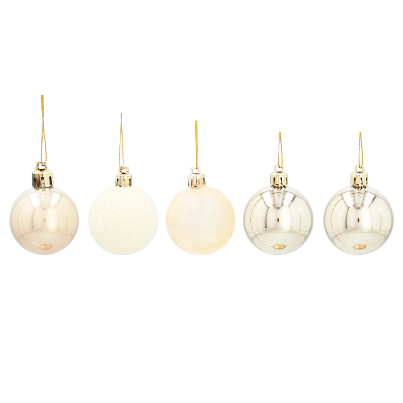 Aga Christmas Ornaments MIX 4cm 20pcs Gold