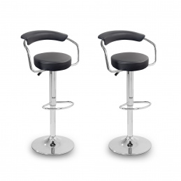 Aga 2x Bar Stool MR2037 Black