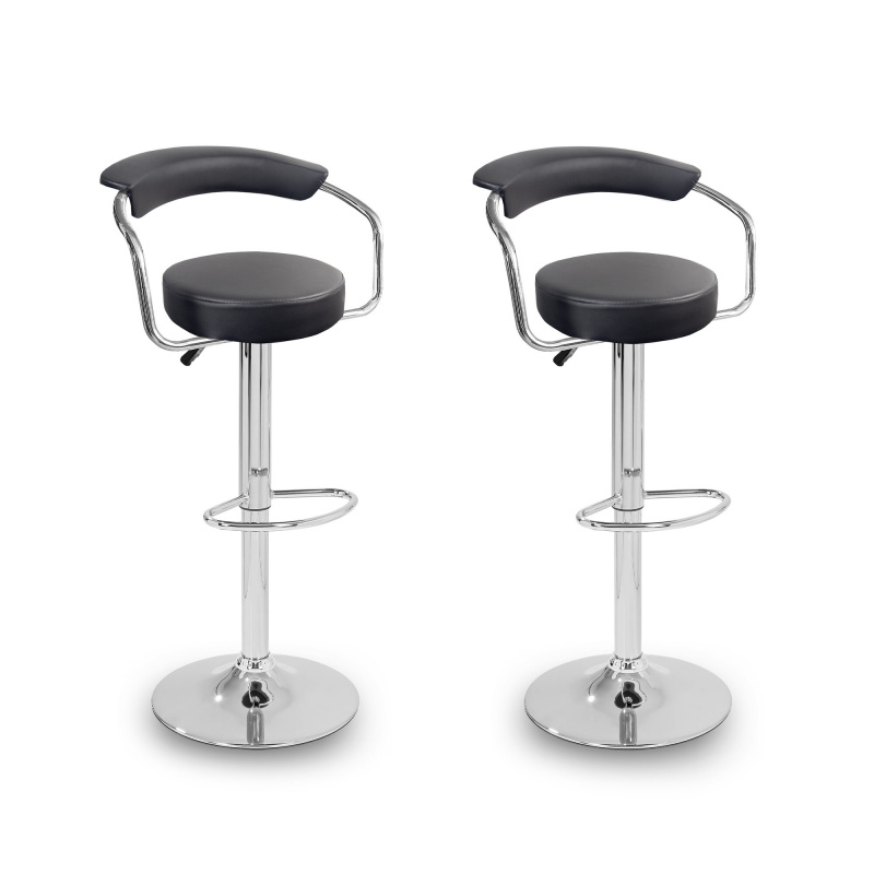 Aga 2x Bar Stool MR2037 Black