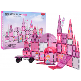Set of Magnetic Blocks Pink Princess 58 pcs.