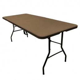 O9F FOLDING CATERING TABLE 180cm BROWN