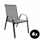 Aga 4x Garden Chair MR4400GY-4 Grey