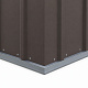 Aga Garden Shed 194x131x184 cm Gray-Brown