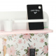 Wooden kitchen unit with pink flowers oven LULILO