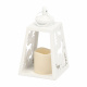 Aga Metal LED Christmas Lantern White