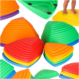Sensory trail river stones for balance training floor is lava game 11 elements colorful