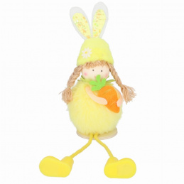 Easter fabric girl decoration for display