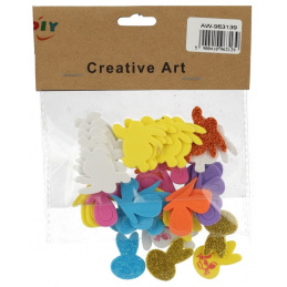 Colorful foam Easter stickers