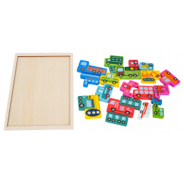Wooden Vehicle Puzzle Set