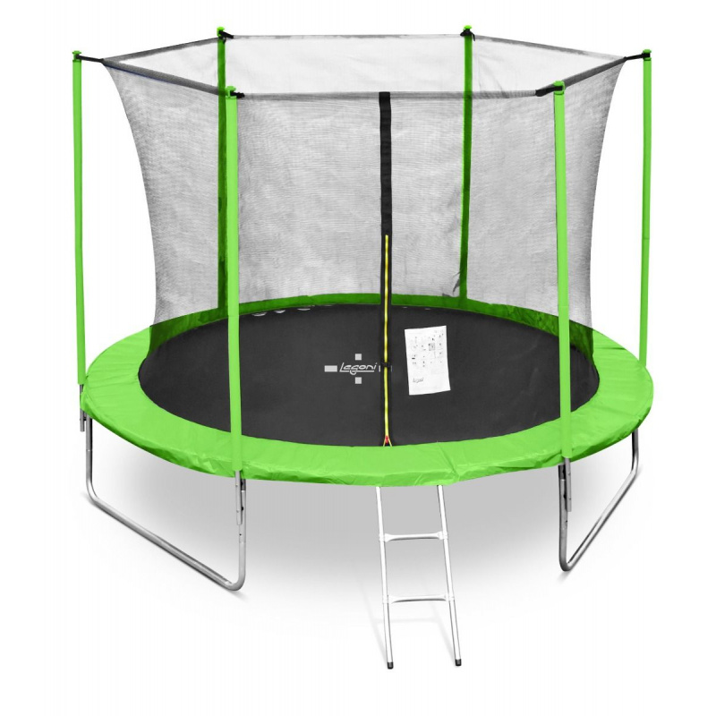 Legoni Trampoline 250 cm Light Green + indoor protective net + ladder