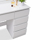 Aga Dressing table with mirror, lighting and el.drawer Matte White
