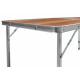 Aga Folding Camping Table 120x60x54/60/70 cm Brown