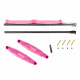 Aga Ladder for Trampoline 305 - 430 cm Black/Pink
