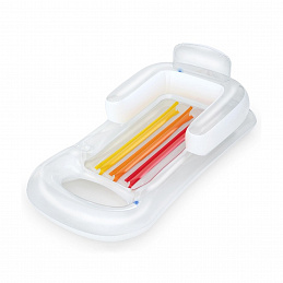 Bestway 43028 Inflatable Lounger with Backrest Transparent