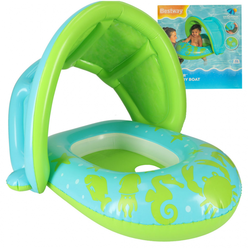 BESTWAY 34091 Inflatable Pontoon with Canopy Green