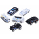 Metallic cars POLICE set 6pcs ZA3505