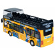 Metal double decker bus ZA2094 - yellow