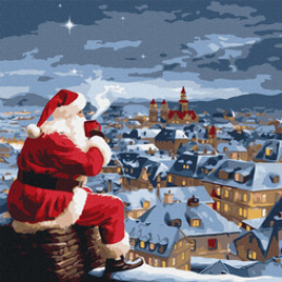 Painting by numbers 40 x 40 cm KHO8352 Christmas Night AP0099 universal