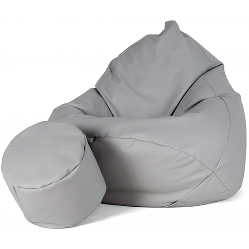 Aga Sofa bag XXXL + footrest Light grey