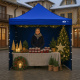 Aga Scissor stand PARTY 2x2m Blue