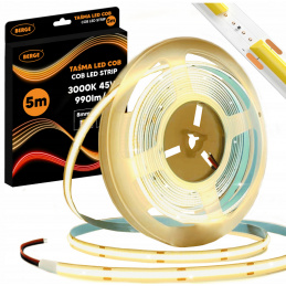 COB Neon LED Strip 12V - 480D - 9W/m - IP20 - 5m - 990lm - warm color