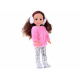 Adorable doll 38 cm Pink fur and ushanka Winter clothing ZA4767 universal